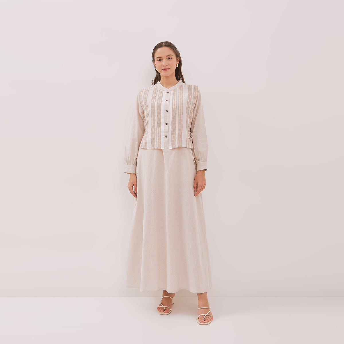 GRAPHIS Layered Side Tie Maxi Dress – www.simplicity.co.id