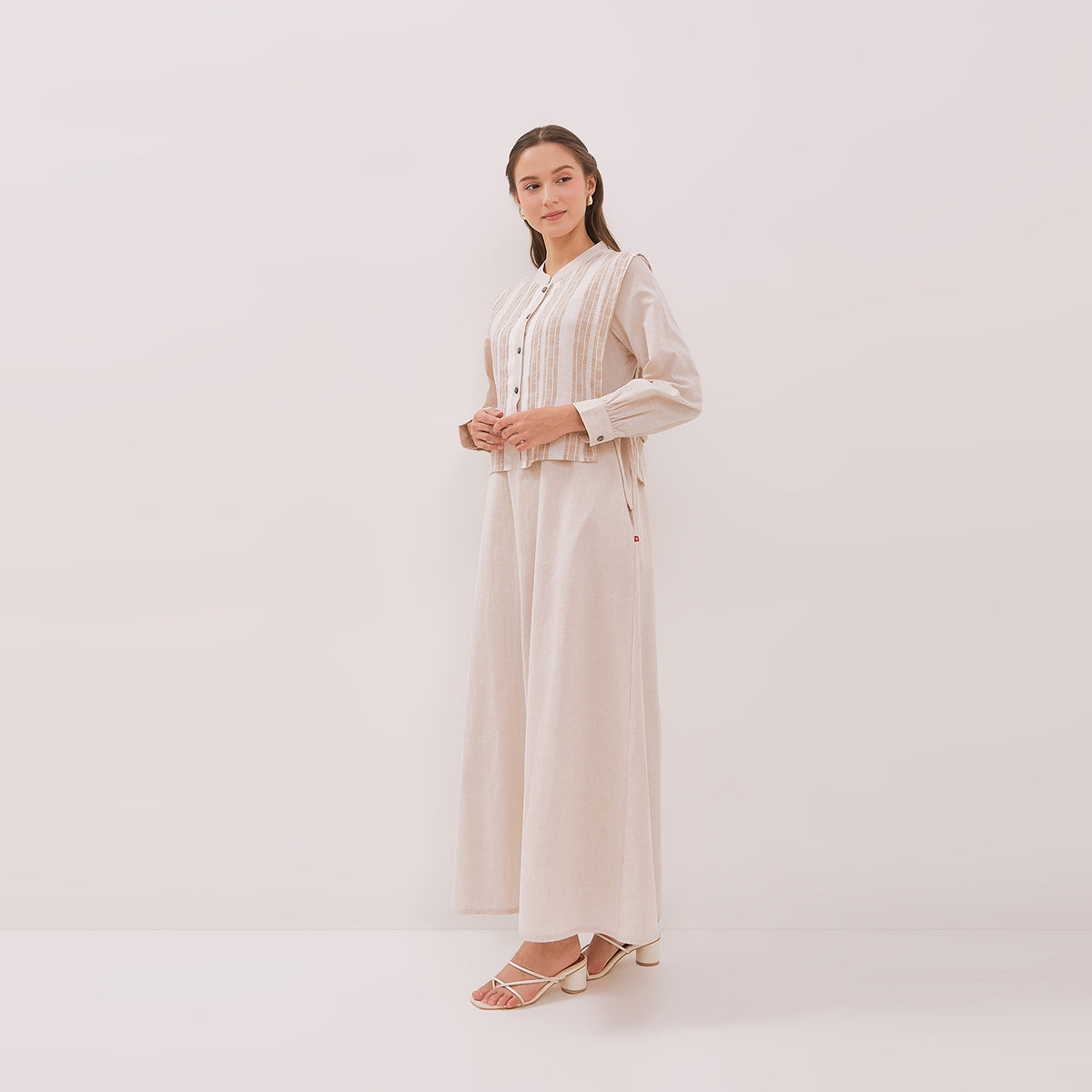 GRAPHIS Layered Side Tie Maxi Dress – www.simplicity.co.id
