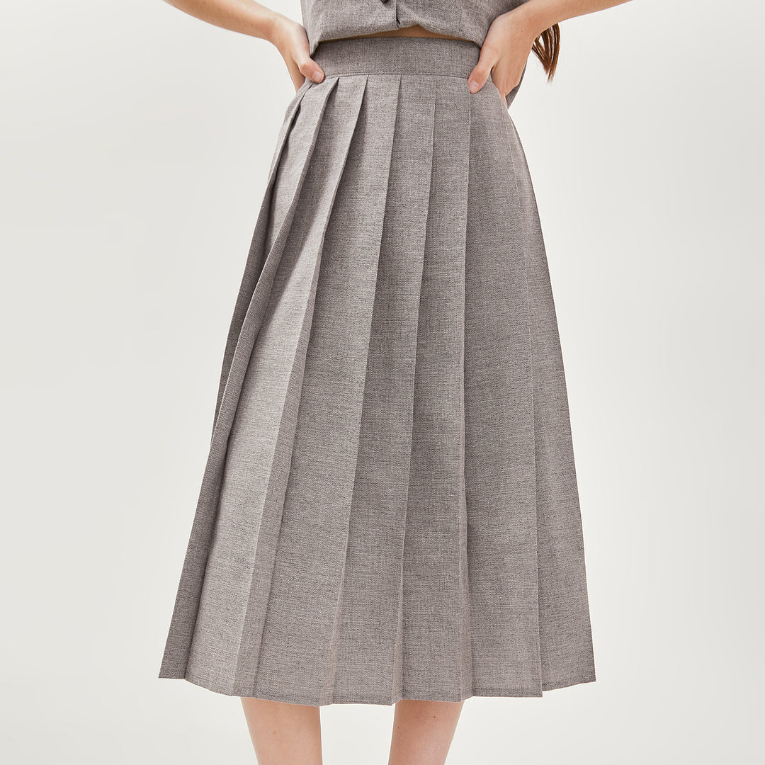 BOTTOMS ファッション 新品未使用OHESHIO PLEATS SKIRT MIDI PANTS