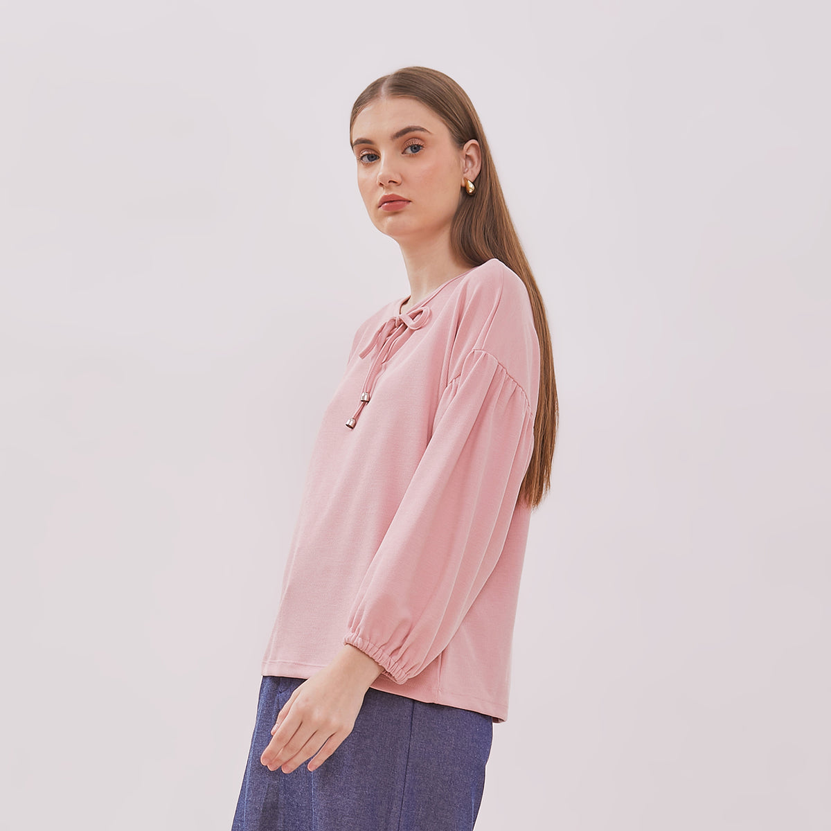 GRAPHIS Ribbed Drop Shoulder Ribbon Top – www.simplicity.co.id