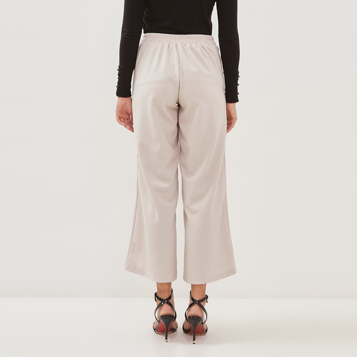 SIMPLICITY Knit Side Waist Ribbon Culotte Pants – www.simplicity.co.id